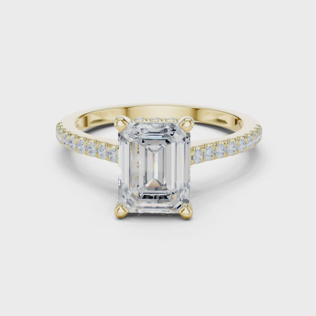 2.35 Carat Emerald Cut Lab-Grown Diamond Solitaire Ring in 14K / 18K Gold ,VVS1 Clarity – SGL Certified