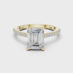 2.35 Carat Emerald Cut Lab-Grown Diamond Solitaire Ring in 14K / 18K Gold ,VVS1 Clarity – SGL Certified