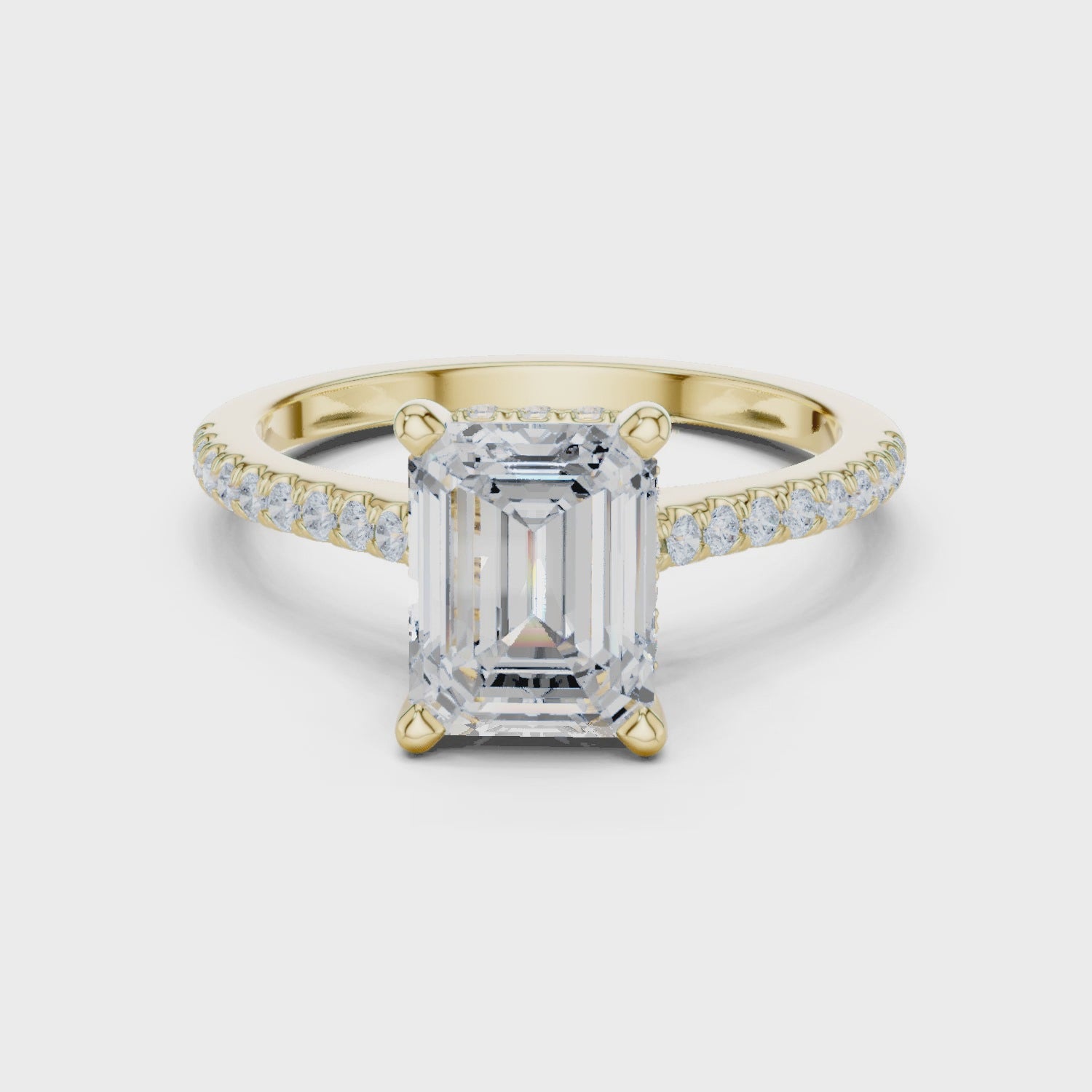 2.35 Carat Emerald Cut Lab-Grown Diamond Solitaire Ring in 14K / 18K Gold ,VVS1 Clarity – SGL Certified