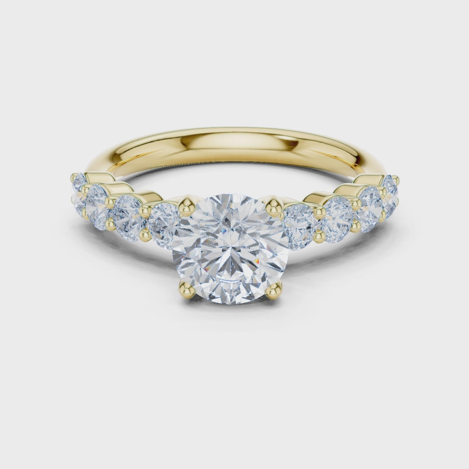 2.15 Carat Round Cut Lab-Grown Diamond Solitaire Ring in 14K / 18K Gold , VVS1 Clarity – SGL Certified