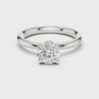 1.10 Carat Round Cut Lab-Grown Diamond Solitaire Ring in 14K / 18K Gold, VVS1 Clarity – SGL Certified