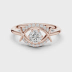 0.65 Carat Round Lab-Grown Diamond Engagement Ring