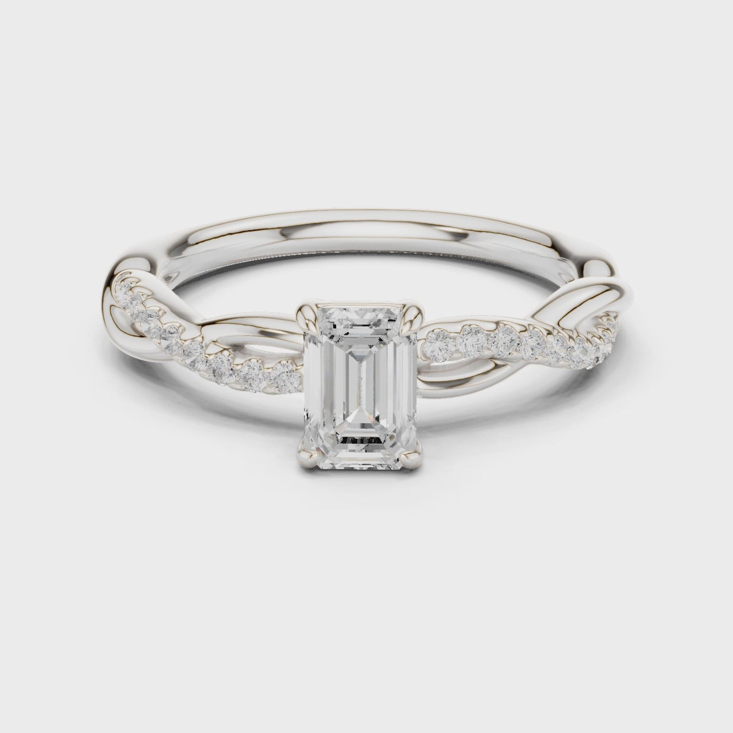 0.75 Carat Radiant Cut Lab-Grown Diamond Engagement Ring