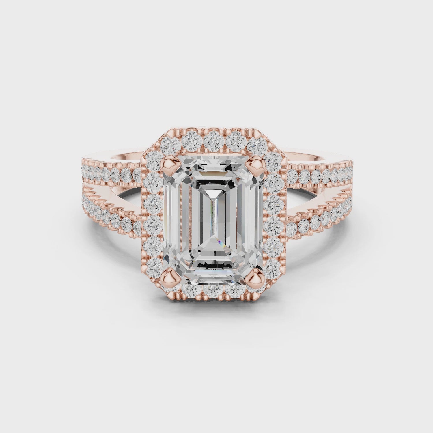 2.50 Carat Emerald Cut Lab-Grown Diamond Engagement Ring