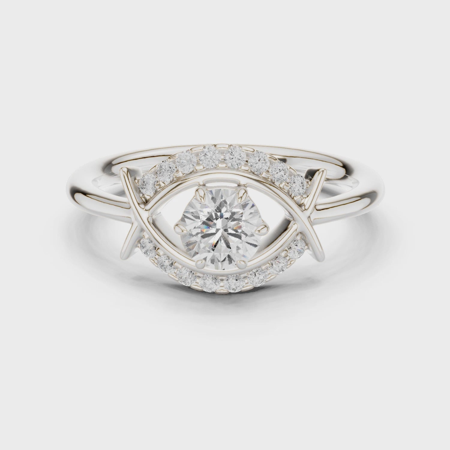 0.65 Carat Round Lab-Grown Diamond Engagement Ring