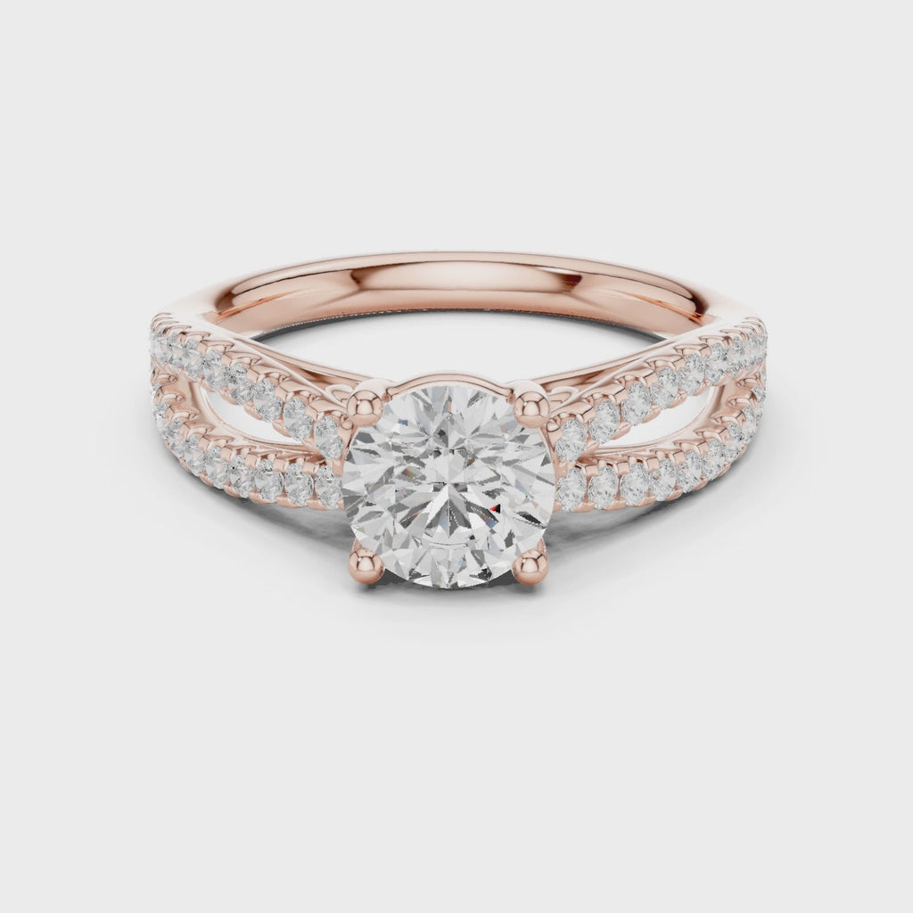 1.30 Carat Round Cut Lab-Grown Diamond Solitaire Ring in 14K / 18K Gold , VVS1 Clarity – SGL Certified