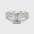 2.25 Carat Emerald Cut Lab-Grown Diamond Solitaire Ring in 14K / 18K Gold , VVS1 Clarity – SGL Certified