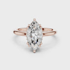 2.10 Carat Marquise Cut Lab-Grown Diamond Solitaire Ring in 14K / 18K Gold , VVS1 Clarity – SGL Certified
