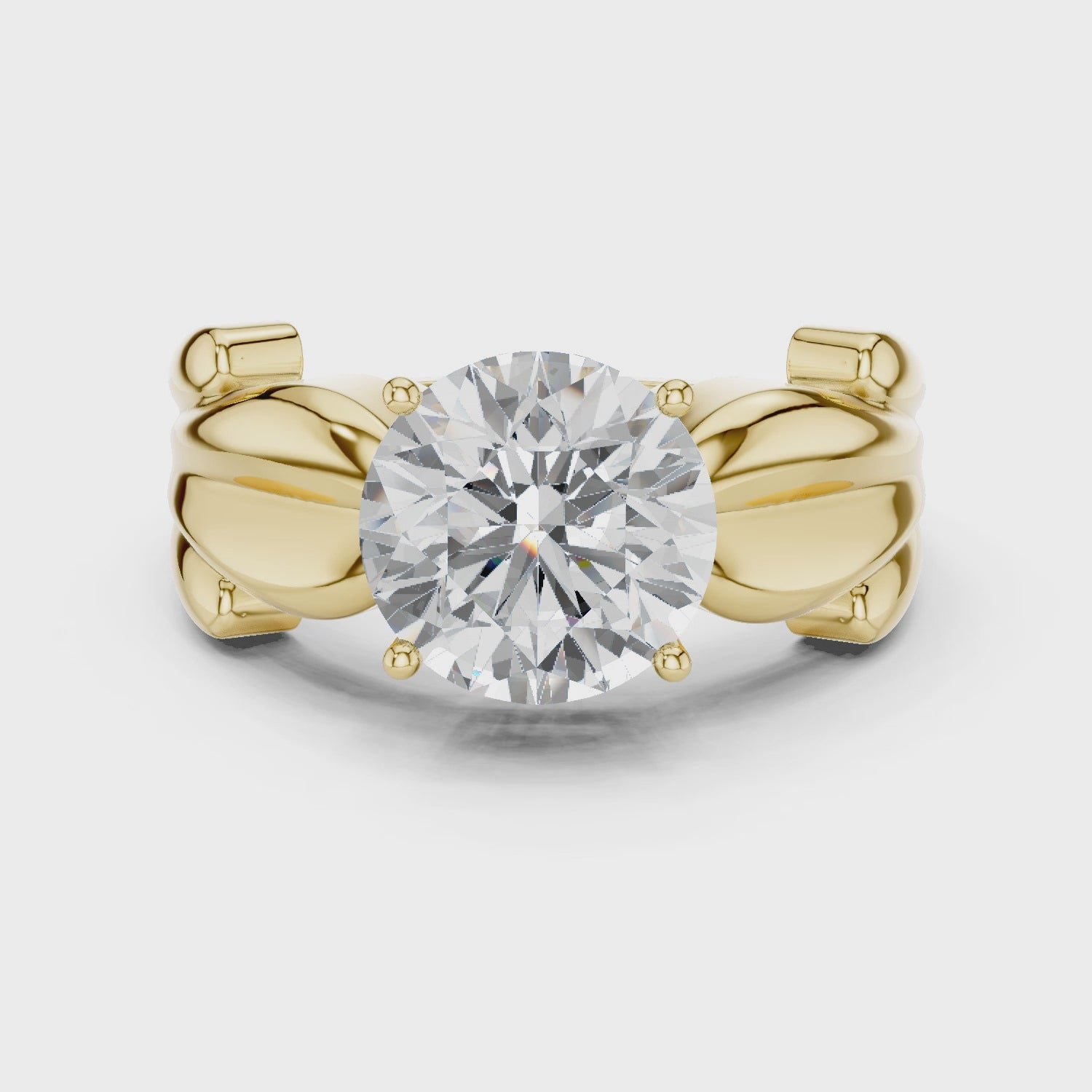 2.50 Carat Round Cut Lab-Grown Diamond Solitaire Ring in 14K / 18K Gold , VVS1 Clarity – SGL Certified