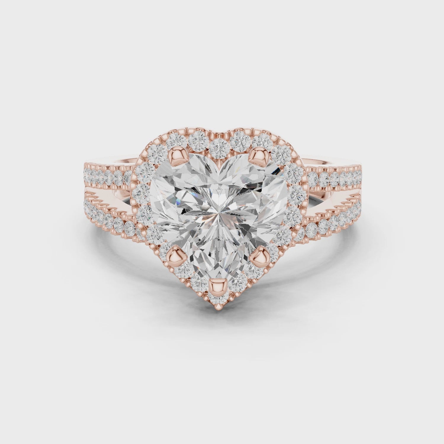 2.50 Carat Heart Cut Lab-Grown Diamond Engagement Ring