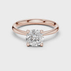 1 Carat Round Cut Lab-Grown Diamond Solitaire Ring in 14K / 18K Gold , VVS1 Clarity – SGL Certified