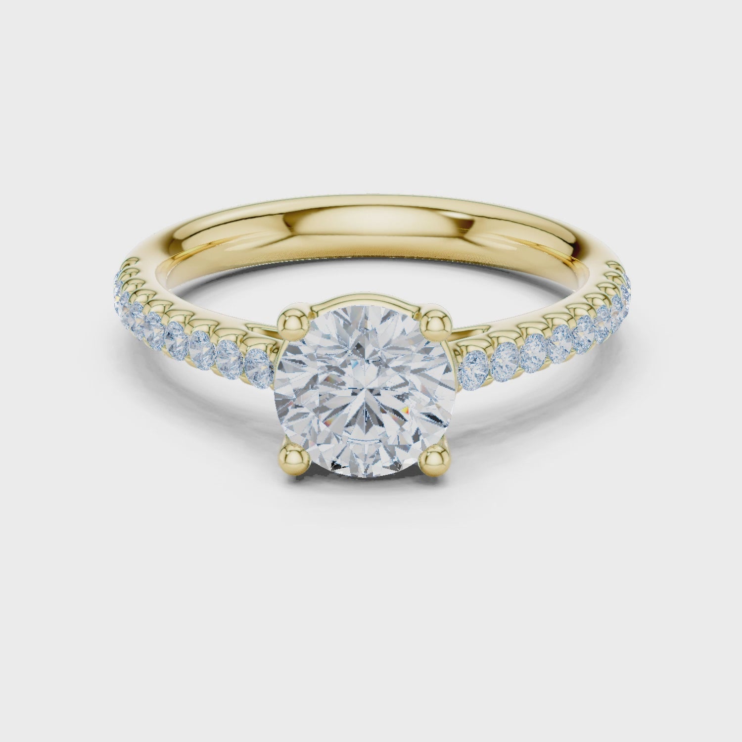 1.25 Carat Round Cut Lab-Grown Diamond Solitaire Ring in 14K / 18K Gold , VVS1 Clarity – SGL Certified