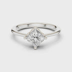 1 Carat Princess Cut Lab-Grown Diamond Solitaire Ring in 14K / 18K Gold , VVS1 Clarity – SGL Certified