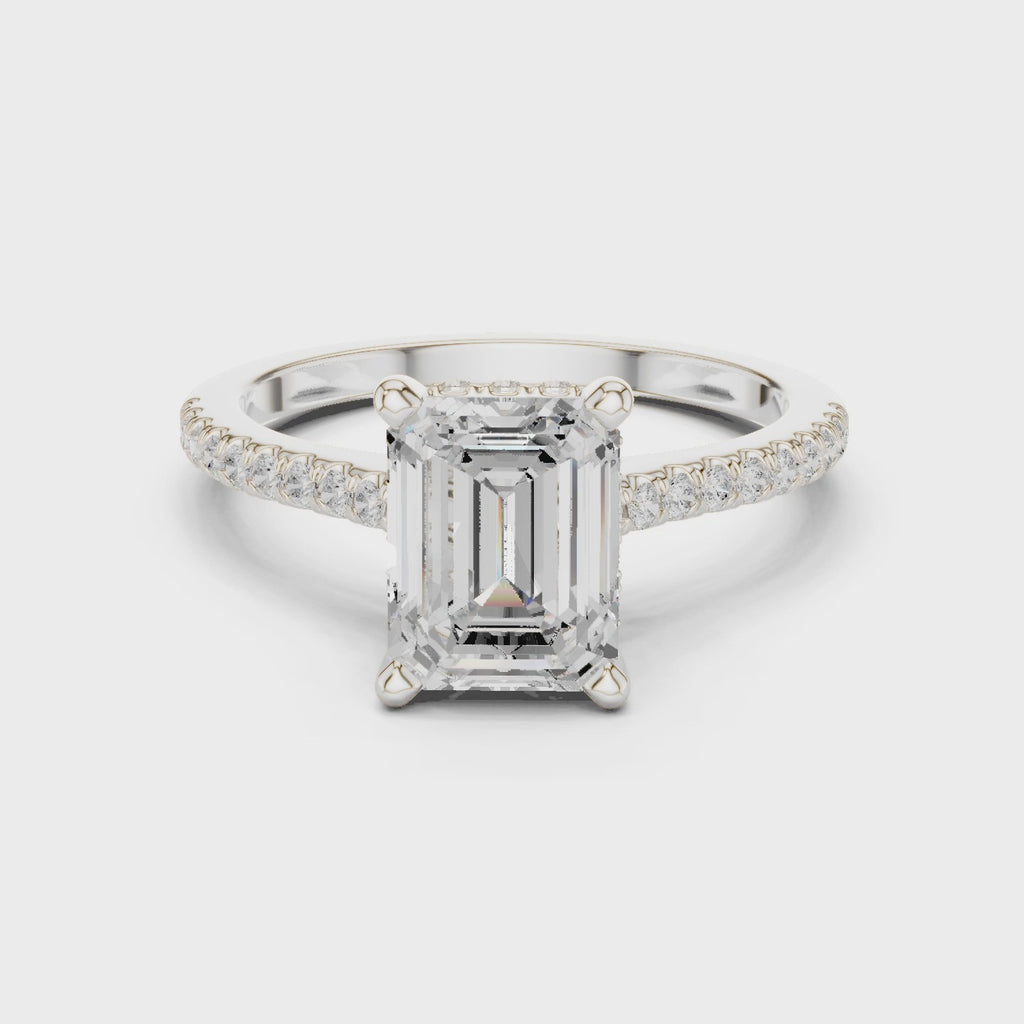 2.35 Carat Emerald Cut Lab-Grown Diamond Solitaire Ring in 14K / 18K Gold ,VVS1 Clarity – SGL Certified