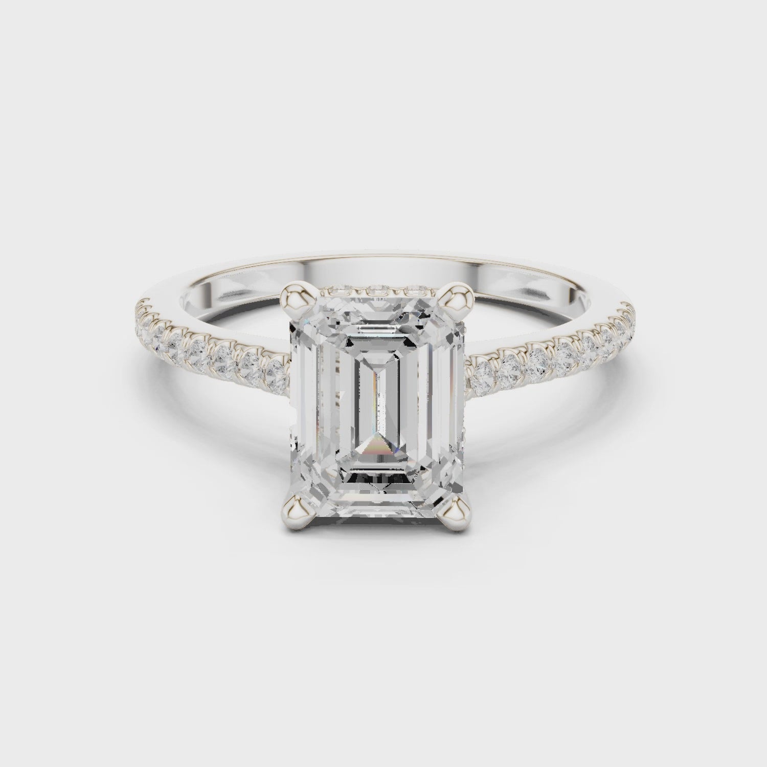2.35 Carat Emerald Cut Lab-Grown Diamond Solitaire Ring in 14K / 18K Gold ,VVS1 Clarity – SGL Certified