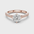 0.75 Carat Round Cut Lab-Grown Diamond Solitaire Ring in 14K / 18K Gold , VVS1 Clarity – SGL Certified
