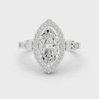 2.90 Carat Marquise Cut Lab-Grown Diamond Solitaire Ring in 14K / 18K Gold r, VVS1 Clarity – SGL Certified